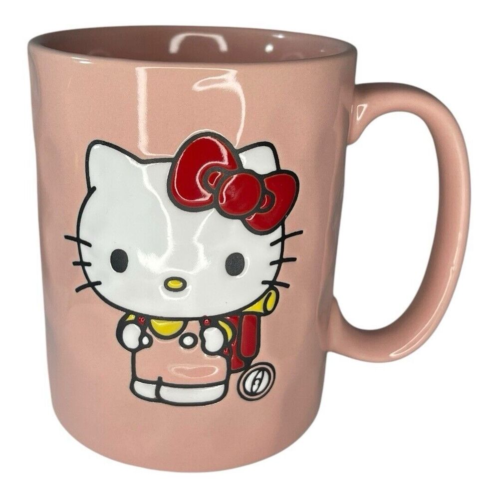 Hello Kitty 🐈 15 oz. Pink Ceramic Coffee Mug Great Gift New! 🆓 Shipping